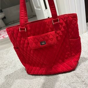 Vera Bradley Red Quilted Tote